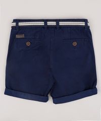 Bermuda-de-Sarja-Infantil-Alfaiatada-com-Cinto-Azul-Marinho-9662824-Azul_Marinho_2