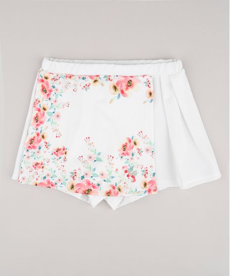 Short-Saia-Infantil-com-Estampa-Floral-e-Transpasse-Branco-9787531-Branco_1