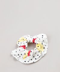 Blusa-Infantil-Estampada-de-Poa-com-Babado-na-Manga---Elastico-de-Cabelo-Scrunchie-Off-White-9826457-Off_White_6