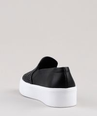 Tenis-Slip-On-Feminino-Via-Uno-Flatform-com-Recorte-em-Palha-Preto-9828422-Preto_3