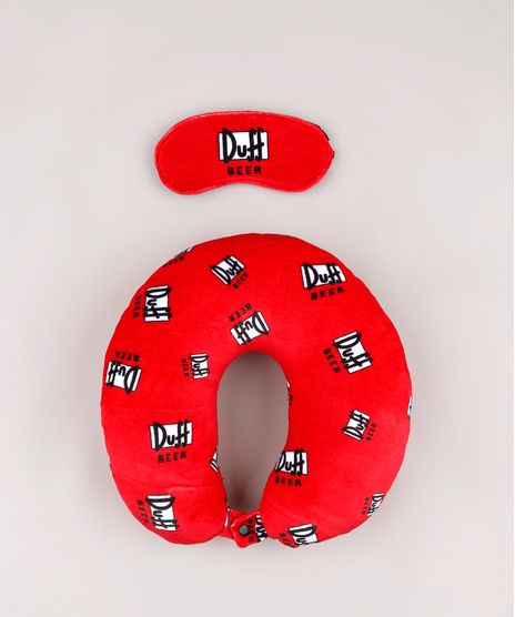 Kit-de-Apoio-de-Pescoco-Duff-Os-Simpsons-Estampado---Tapa-Olho-Vermelho-9758156-Vermelho_1