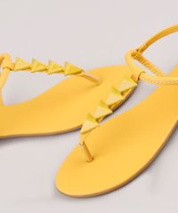 Rasteira-Feminina-Oneself-com-Aviamentos-Geometricos--Mostarda-9802906-Mostarda_5
