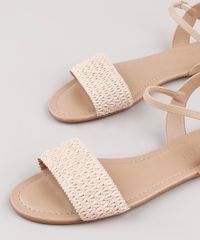 Rasteira-Feminina-Oneself-em-Tiras-Palha-Bege-9800932-Bege_2