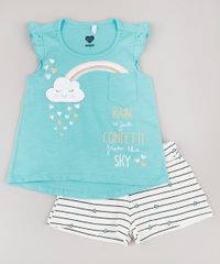 Conjunto-Infantil-de-Regata-com-Babado-Verde-Claro---Short-Listrado-Off-White-9785515-Off_White_1