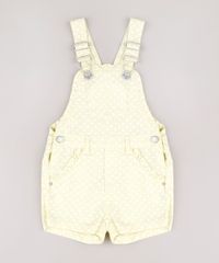 Jardineira-de-Sarja-Infantil-Estampada-de-Poa-com-Babado-Amarelo-Claro-9827031-Amarelo_Claro_1