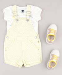 Jardineira-de-Sarja-Infantil-Estampada-de-Poa-com-Babado-Amarelo-Claro-9827031-Amarelo_Claro_3