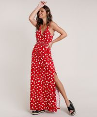 Vestido-Feminino-Longo-Estampado-Floral-com-Transpasse-Alca-Fina-Vermelho-9777581-Vermelho_1