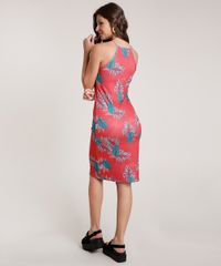 Vestido-Feminino-Curto-Canelado-Estampado-de-Folhagem-Alca-Fina-Vermelho-9786190-Vermelho_2