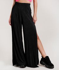Calca-Feminina-Pantalona-Acetinada-com-Fenda-Preta-9774904-Preto_1