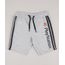 Bermuda-Infantil-PlayStation-em-Moletom-com-Faixas-Laterais-Cinza-Mescla-9734670-Cinza_Mescla_1