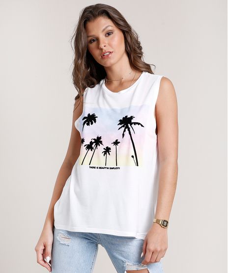 Regata-Feminina-Estampada-de-Coqueiros-Ampla-Cavada-Off-White-9791735-Off_White_1