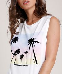Regata-Feminina-Estampada-de-Coqueiros-Ampla-Cavada-Off-White-9791735-Off_White_4