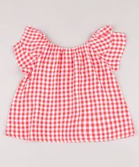 Blusa-Infantil-Estampada-Xadrez-Vichy-com-Babado-Manga-Curta-Vermelha-9682741-Vermelho_2