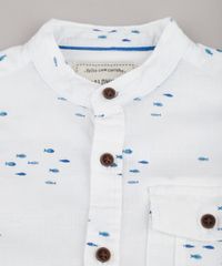 Camisa-Infantil-Estampada-de-Peixe-com-Bolso-Manga-Longa-Gola-Padre-Off-White-9671163-Off_White_4