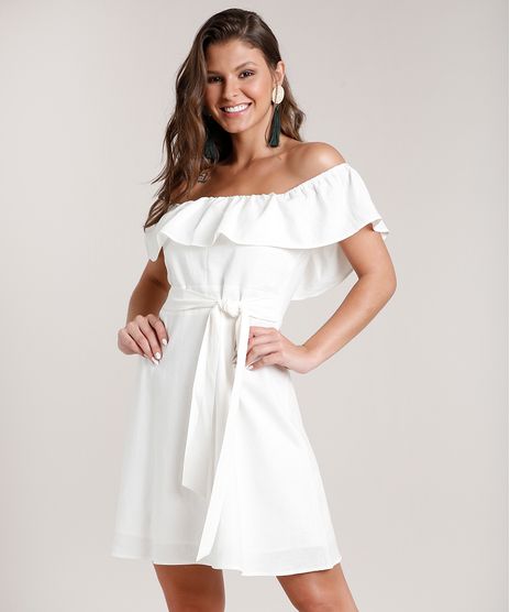 Vestido-Feminino-Curto-Ciganinha-com-Linho-e-Faixa-para-Amarrar-Off-White-9674184-Off_White_1