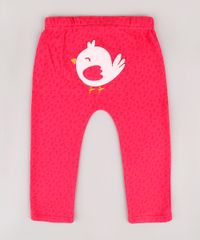 Calca-Infantil-Passarinho-Estampada-de-Folhagens-Rosa-Escuro-9679742-Rosa_Escuro_1