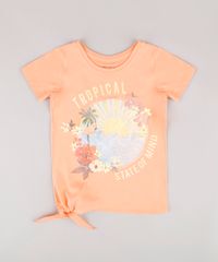 Blusa-Infantil-com-Estampa-Tropical-e-Amarracao-Lateral-Manga-Curta--Coral-9805848-Coral_1
