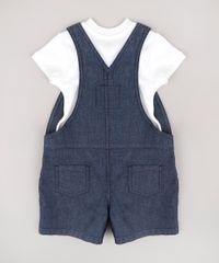 Conjunto-Infantil-de-Jardineira-Jeans-Azul-Escuro---Body-Manga-Curta--Off-White-9681991-Off_White_2