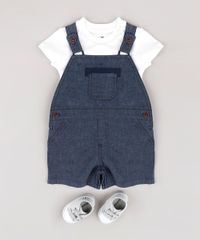 Conjunto-Infantil-de-Jardineira-Jeans-Azul-Escuro---Body-Manga-Curta--Off-White-9681991-Off_White_3