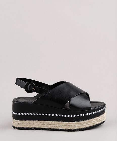 Sandalia-Feminina-Oneself-Flatform-com-Tiras-Cruzadas--Preta-9652001-Preto_1