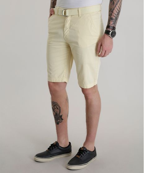 Bermuda-Reta-Com-Cinto-Amarelo-Claro-8541288-Amarelo_Claro_1