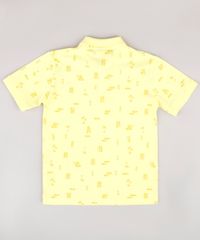 Polo-Infantil-em-Piquet-Estampada-Tropical-Manga-Curta-Amarelo-Claro-9721214-Amarelo_Claro_2