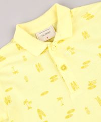 Polo-Infantil-em-Piquet-Estampada-Tropical-Manga-Curta-Amarelo-Claro-9721214-Amarelo_Claro_3