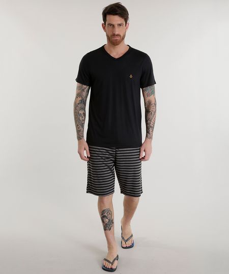 Pijama-Listrado-Preto-8518730-Preto_1 Pijama-Listrado-Preto-8518730-Preto_1