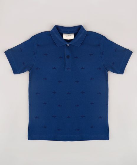 Polo-Infantil-em-Piquet-Estampada-de-Tubarao-Manga-Curta-Azul-Marinho-9721213-Azul_Marinho_1