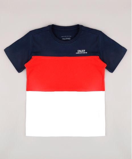 Camiseta-Infantil--Enjoy--com-Recortes-Manga-Curta--Azul-Marinho-9734842-Azul_Marinho_1