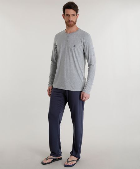 Pijama-Cinza-Mescla-8380925-Cinza_Mescla_1 Pijama-Cinza-Mescla-8380925-Cinza_Mescla_1