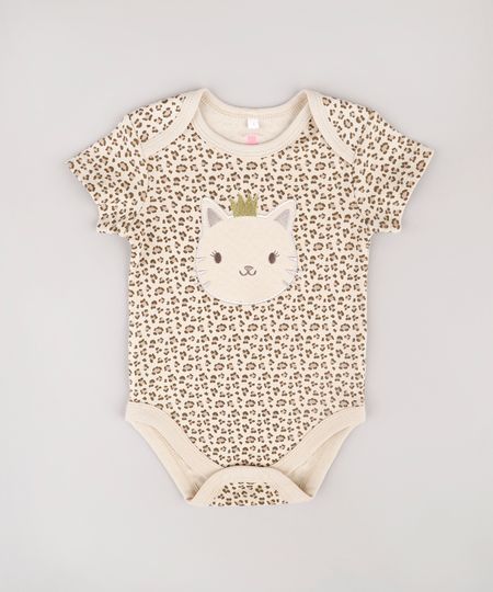 Body-Infantil--Leopardo--Estampado-Animal-Print-Manga-Curta-Bege-9677753-Bege_1