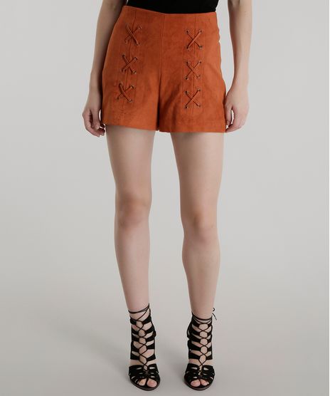 Short-Hot-Pant-em-Suede-Pat-Pat-s-Caramelo-8457873-Caramelo_1