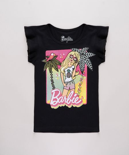 Blusa-Infantil-Barbie-Tropical-com-Glitter-Babado-na-Manga-Preta-9762713-Preto_1