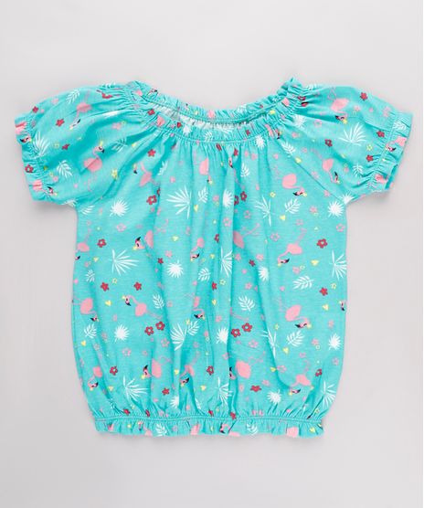 Blusa-Infantil-Ombro-a-Ombro-Estampada-Flamingos-Manga-Curta-Verde-Agua-9826424-Verde_Agua_1