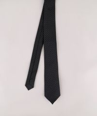 Gravata-Masculina-em-Jacquard-Estampada-de-Poa-Preta-9663834-Preto_1