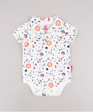 Body-Polo-Infantil-Fisher-Price-Estampado-de-Bichinhos-Espaciais-com-Bolso-Manga-Curta-Branco-9682824-Branco_1