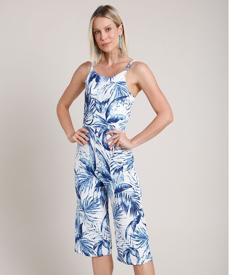 Macacao-Feminino-Pantacourt-Estampado-de-Folhagem-Canelado-Alca-Fina-Branco-9788804-Branco_1
