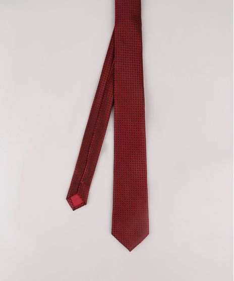 Gravata-Masculina-Acetinada-em-Jacquard--Vermelha-9663757-Vermelho_1
