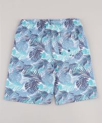 Bermuda-Surf-Infantil-Estampada-de-Folhagem-com-Bolso-Branca-9765350-Branco_2