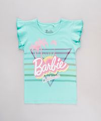 Blusa-Infantil-Barbie-California-com-Glitter-Babado-na-Manga-Verde-Agua-9762714-Verde_Agua_1