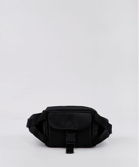 Pochete-Unissex-com-Bolso-Preta-9776327-Preto_1