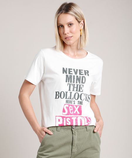 Blusa-Feminina-de-Banda-Sex-Pistols-Manga-Curta-Decote-Redondo-Off-White-9713991-Off_White_1 Blusa-Feminina-de-Banda-Sex-Pistols-Manga-Curta-Decote-Redondo-Off-White-9713991-Off_White_1