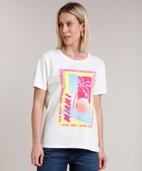 Blusa-Feminina-com-Estampa-de-Coqueiro-Tropical-Manga-Curta-Decote-Redondo-Off-White-9713996-Off_White_1