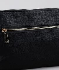 Bolsa-Transversal-Feminina-Pequena-Com-Bolso-e-Ziper-Preta-8505204-Preto_5