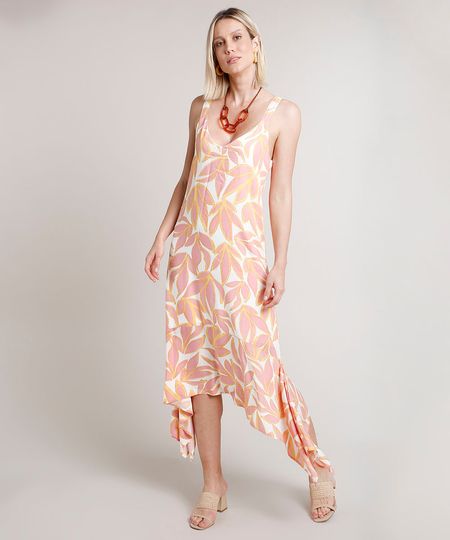 Vestido-Feminino-Midi-Estampado-de-Folhagem-Assimetrico-Alca-Media-Off-White-9706399-Off_White_1