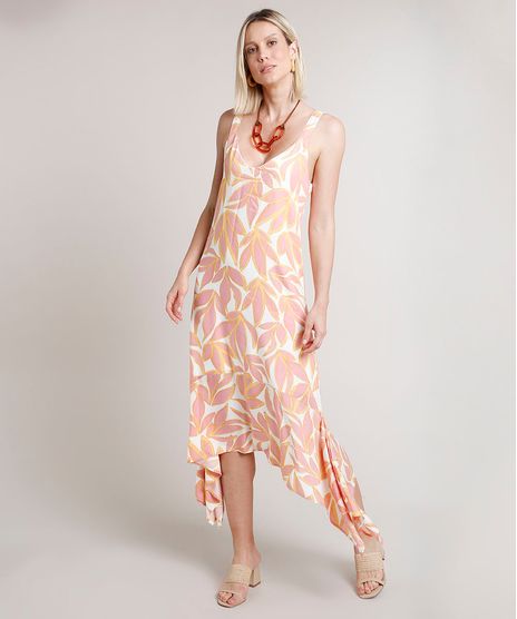 Vestido-Feminino-Midi-Estampado-de-Folhagem-Assimetrico-Alca-Media-Off-White-9706399-Off_White_1