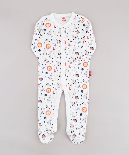 Macacao-Infantil-Fisher-Price-Estampado-de-Bichinhos-Espaciais-Manga-Longa-Branco-9682813-Branco_1