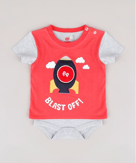 Body-Infantil-Fisher-Price-com-Patch-Interativo-de-Foguete-Manga-Curta-Vermelho-9682818-Vermelho_1