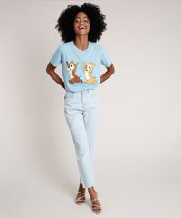 T-Shirt-Feminina-Mindset-Tico-e-Teco-Manga-Curta-Decote-Redondo-Azul-Claro-9846883-Azul_Claro_3
